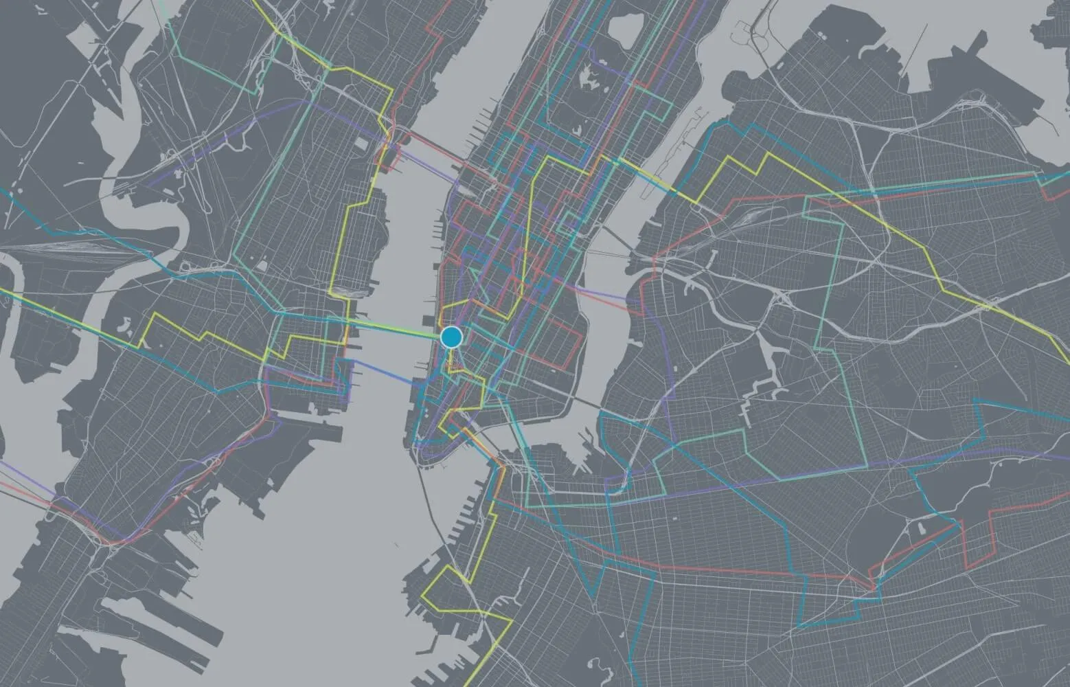 325 Hudson Street Rutas de Conectividad de la Ciudad de Nueva York