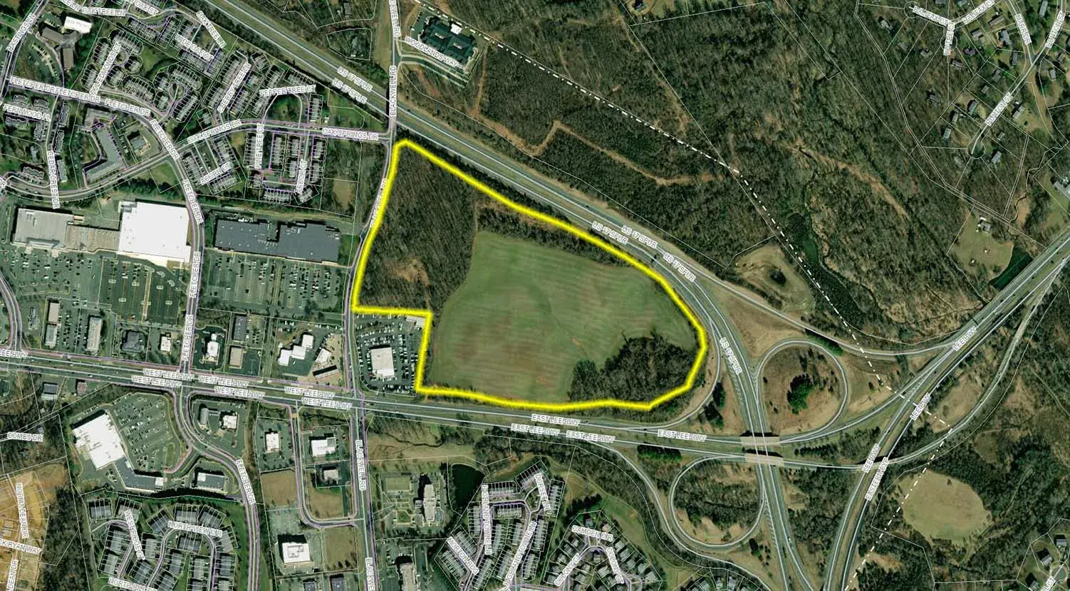 Mapa del sitio del centro de datos Amazon Warrenton Virginia