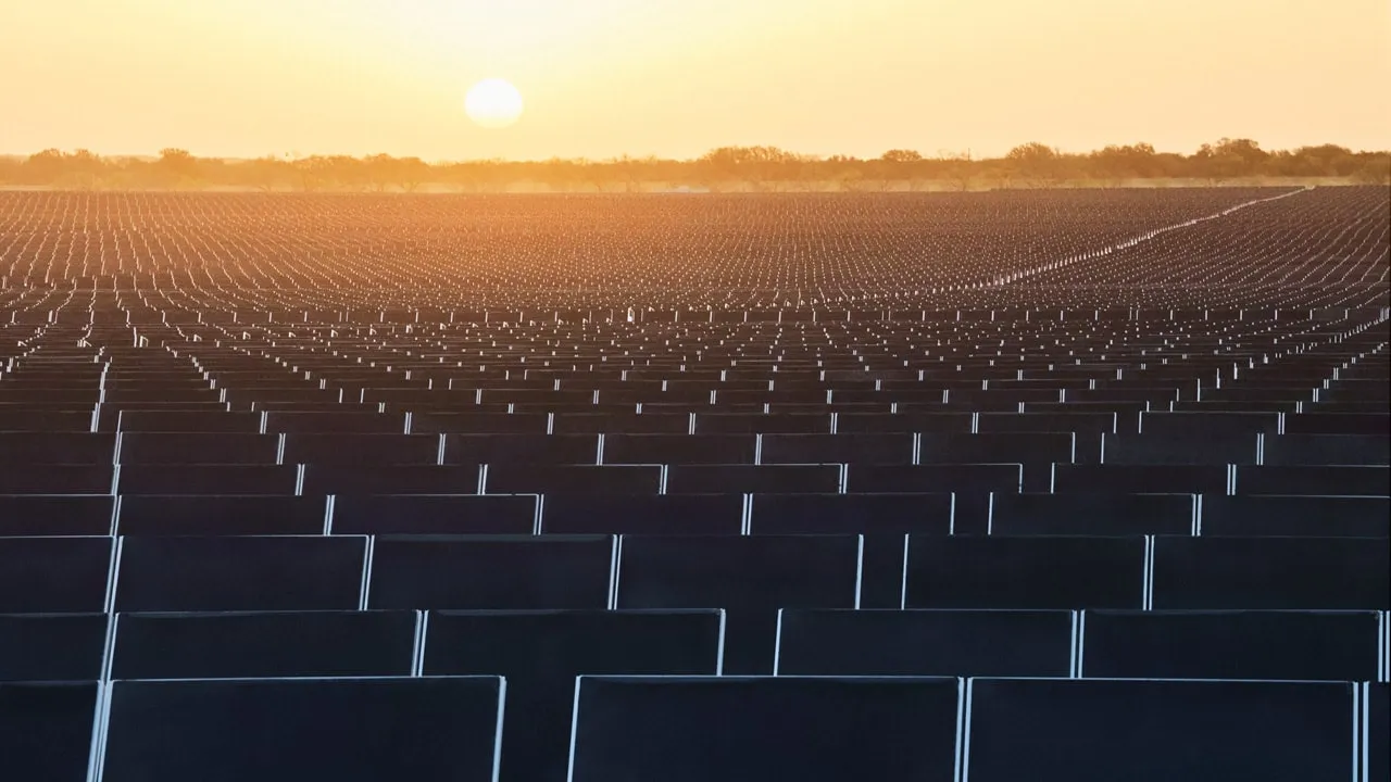 Proyecto solar a gran escala de Apple Renewable Energy en el condado de Brown, Texas, alimentando sus centros de datos