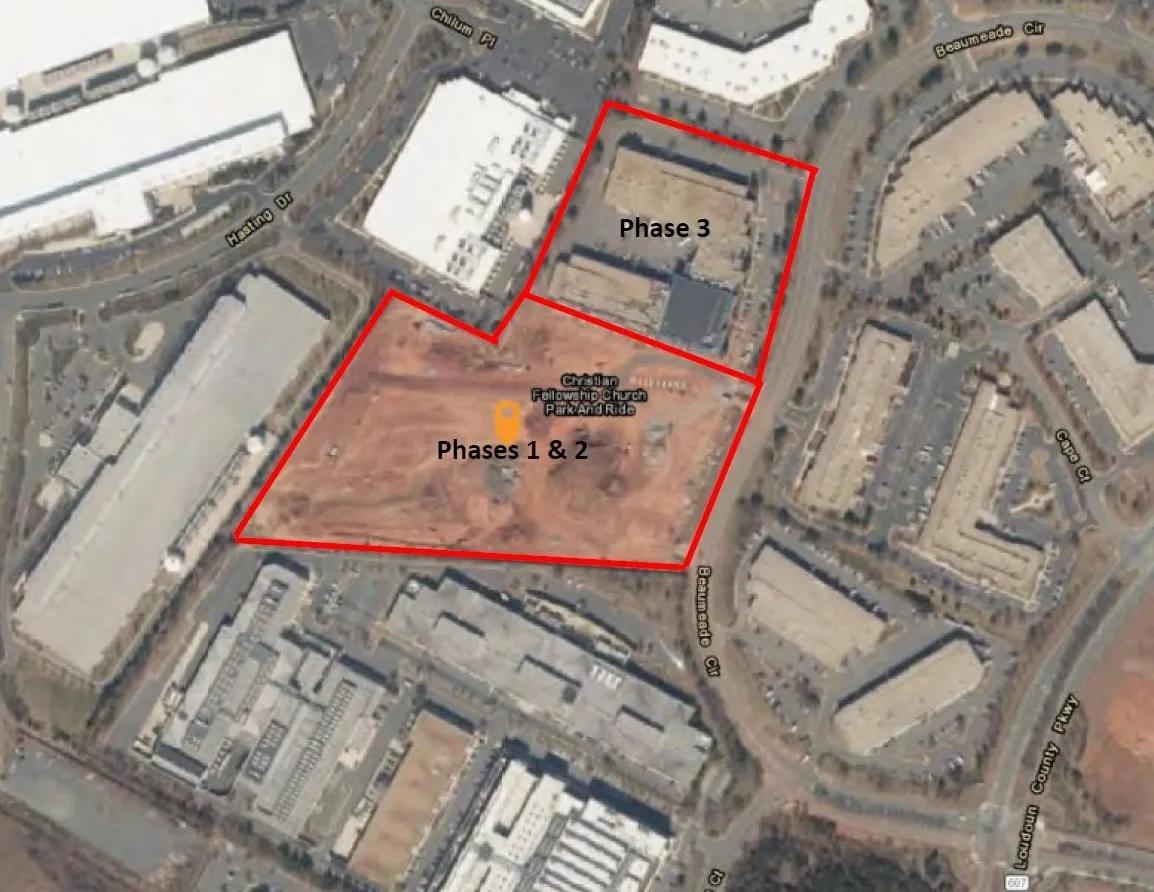 Mapa del sitio Cologix ASH1 Ashburn Virginia