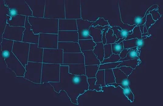 Mapa del Portafolio de Centros de Datos Cologix
