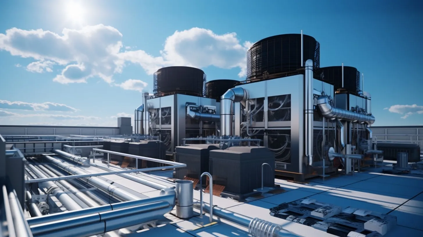 Equipos de sistemas de refrigeración en Rooftop Design Cool