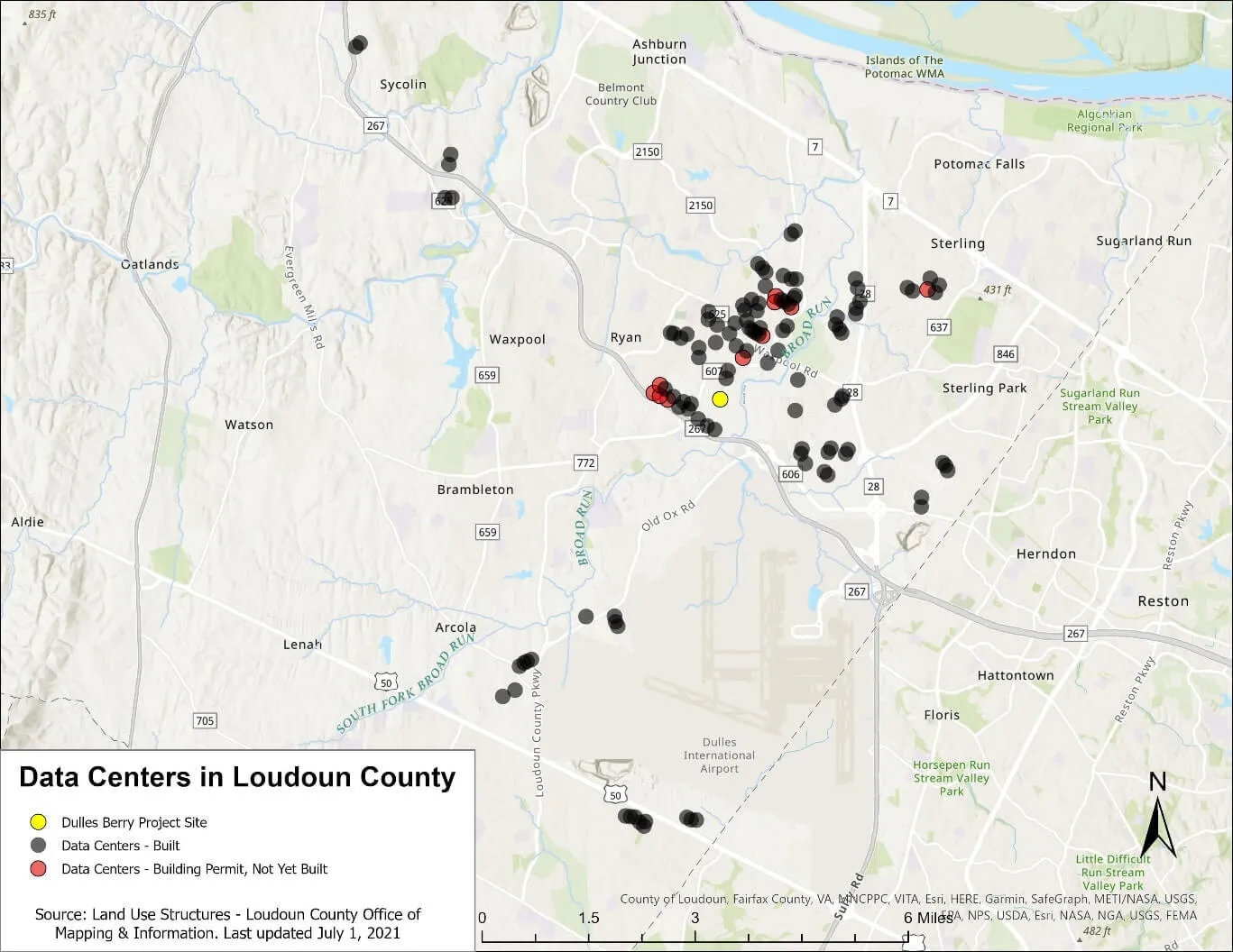 Centros de datos en el condado de Loudoun