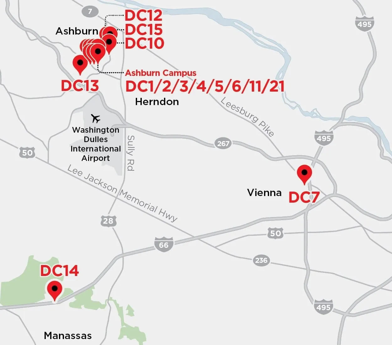 Equinix Ashburn Campus Norte de Virginia