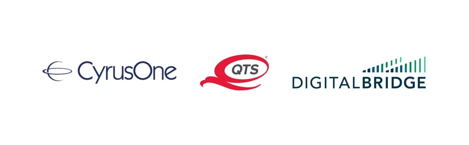 Panorama del mercado de paneles y muros con logotipo de REIT de antiguos centros de datos