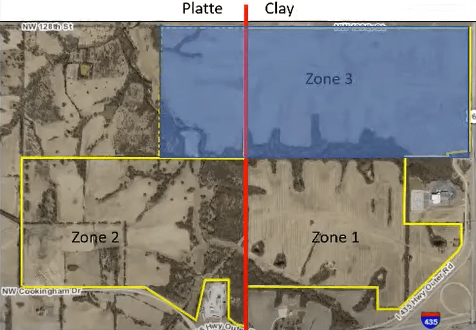 Mapa Parque Tecnológico Golden Plains Zona 1 2 3