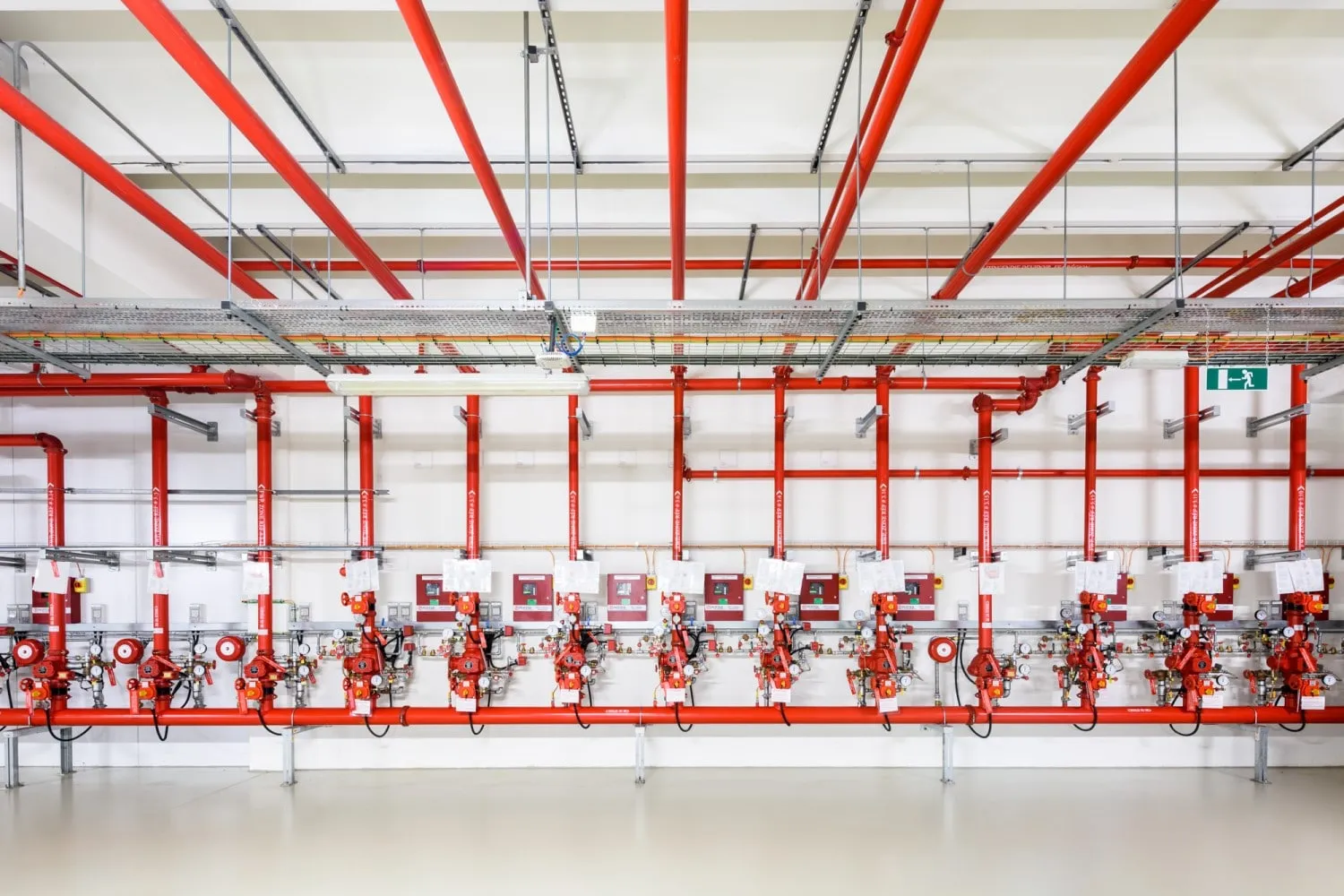 Google Data Center in St Ghislain Belgium with Equipment for Fire Suppression System Sprinkler Riser Room