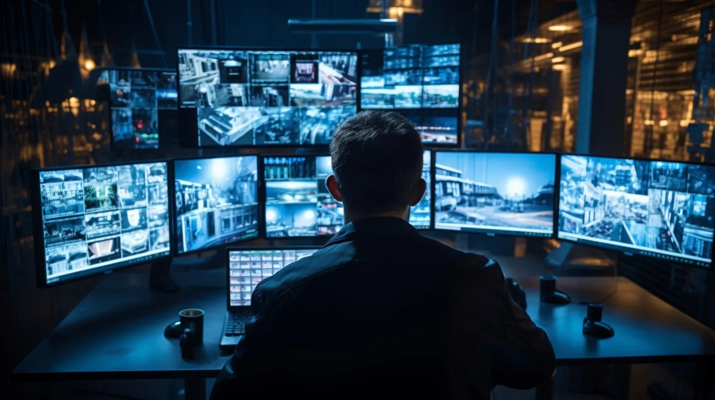Pantallas de Monitoreo y Vigilancia en Centro de Operaciones de Seguridad SOC