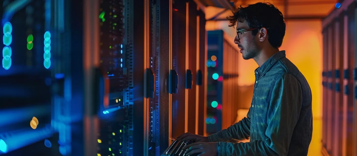 Trabajando en Computadora para Finalizar Proyecto de Revisión y Optimización Post-Reubicación