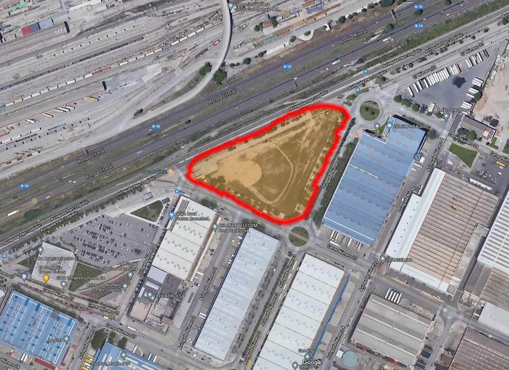 Ubicación del sitio del centro de datos de Merlin Properties Barcelona