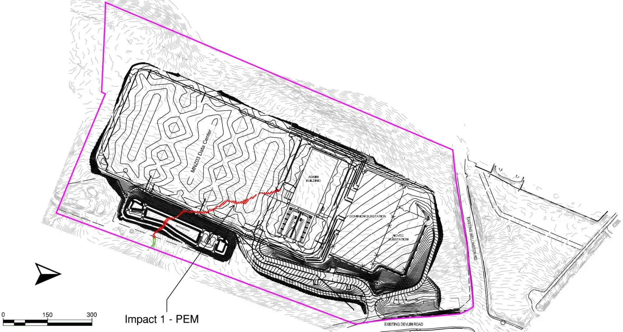Plano del sitio de Microsoft Bristow Prince William Virginia