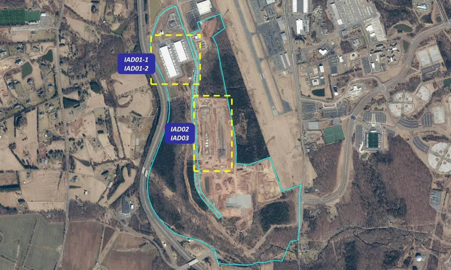 Centros de datos de Microsoft Leesburg Loudoun Virginia