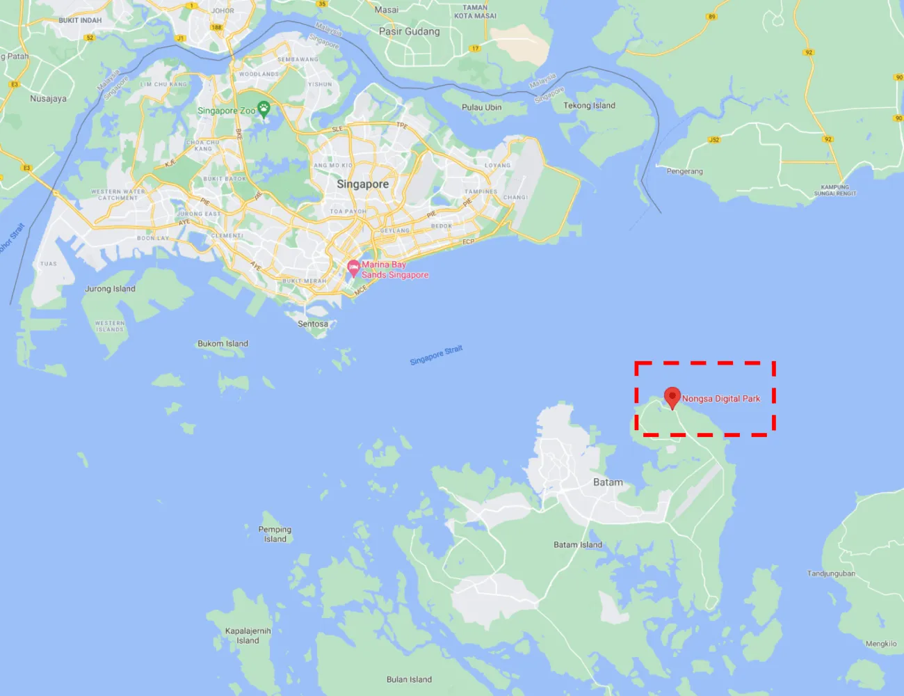 Nongsa Digital Park NDP Batam Indonesia Singapur