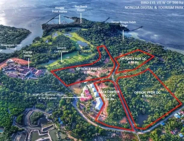 Mapa del sitio del PND del Parque Digital Nongsa