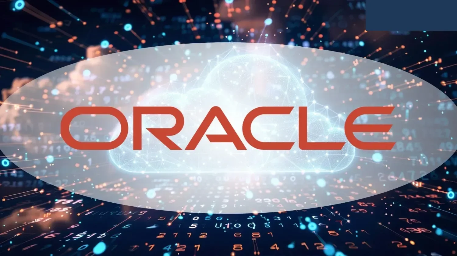Proveedores de servicios de nube híbrida Oracle Red futurista Infraestructura tecnológica moderna