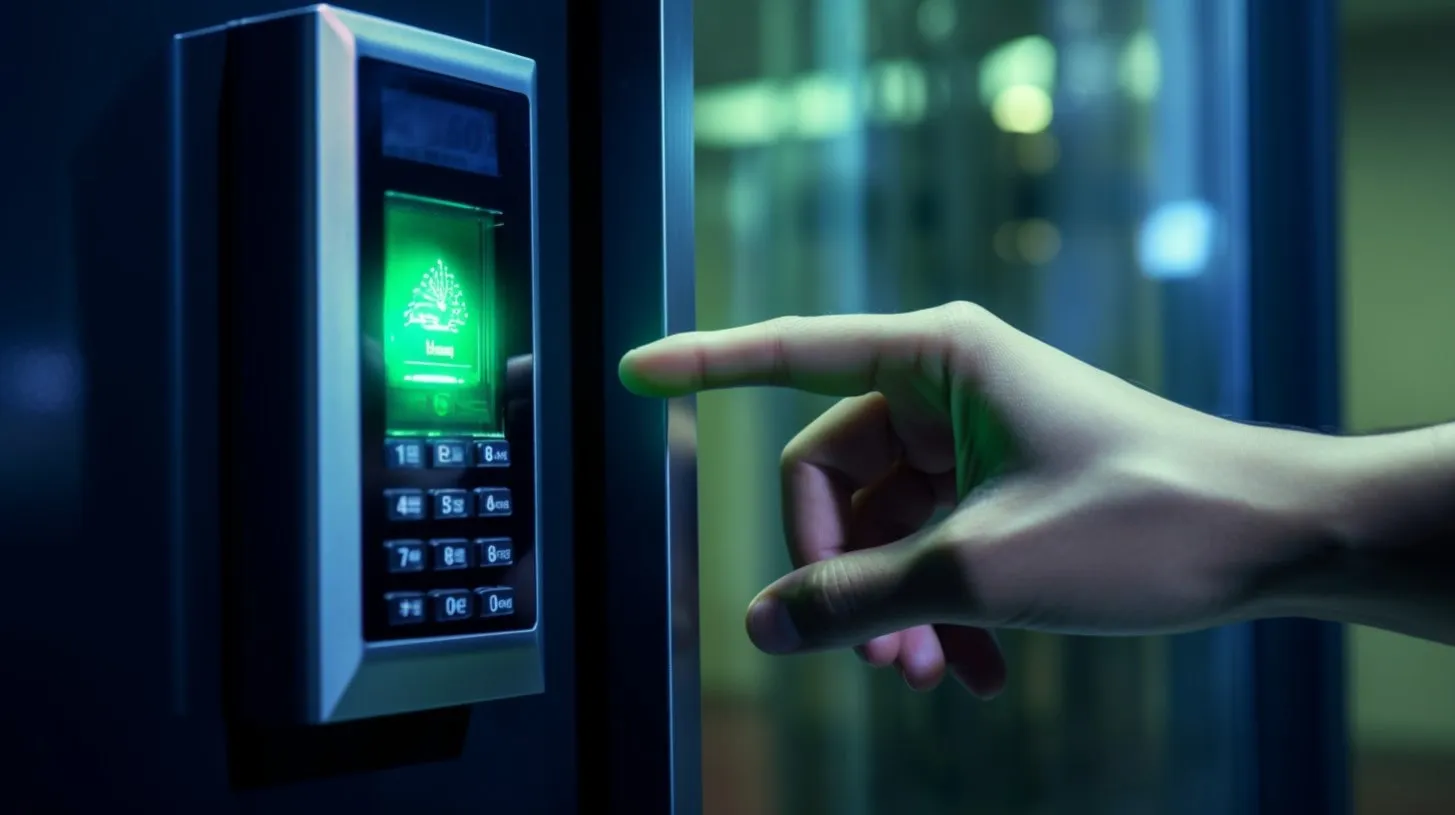 Lector de Control de Acceso Biométrico con Pantalla Táctil