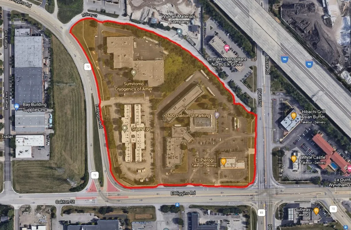 Mapa de Prime Data Centers Elk Grove Village Chicago