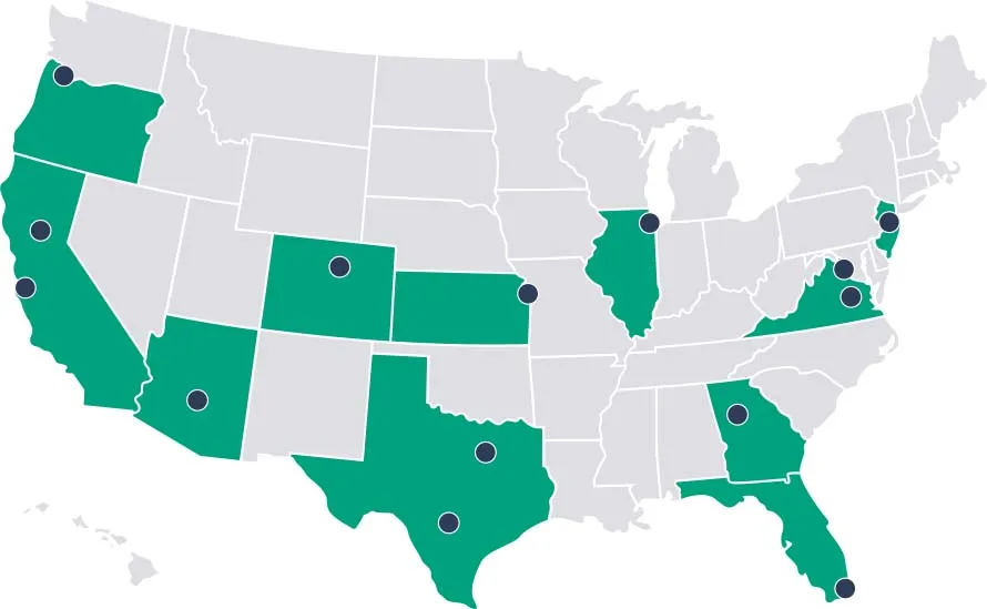QTS Data Centers Map 2021