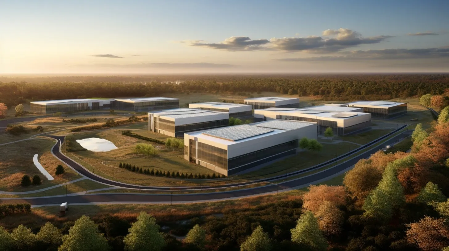 Data Center Campus with Multiple Building Layout in Phased Build Strategy