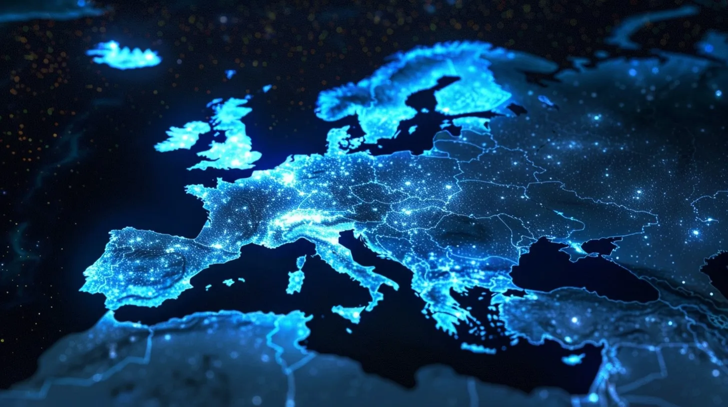 Centros de datos europeos de TikTok en Dublín Irlanda y Hamar Noruega mostrados en un mapa digital