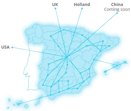 Aire Networks Spain Connectivity Map
