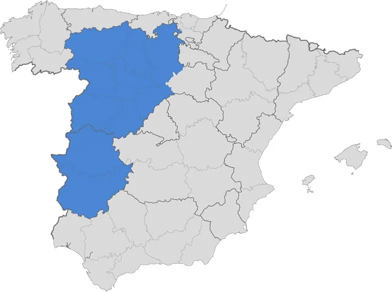 Mapa de implementación de fibra neutra roja ASTEO