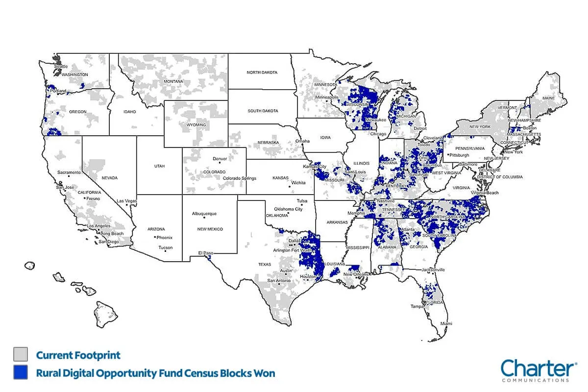 Fondo de Oportunidad Digital Rural de Charter Communications RDOF