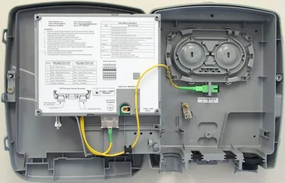 Caja de pared de fibra o gabinete de terminación