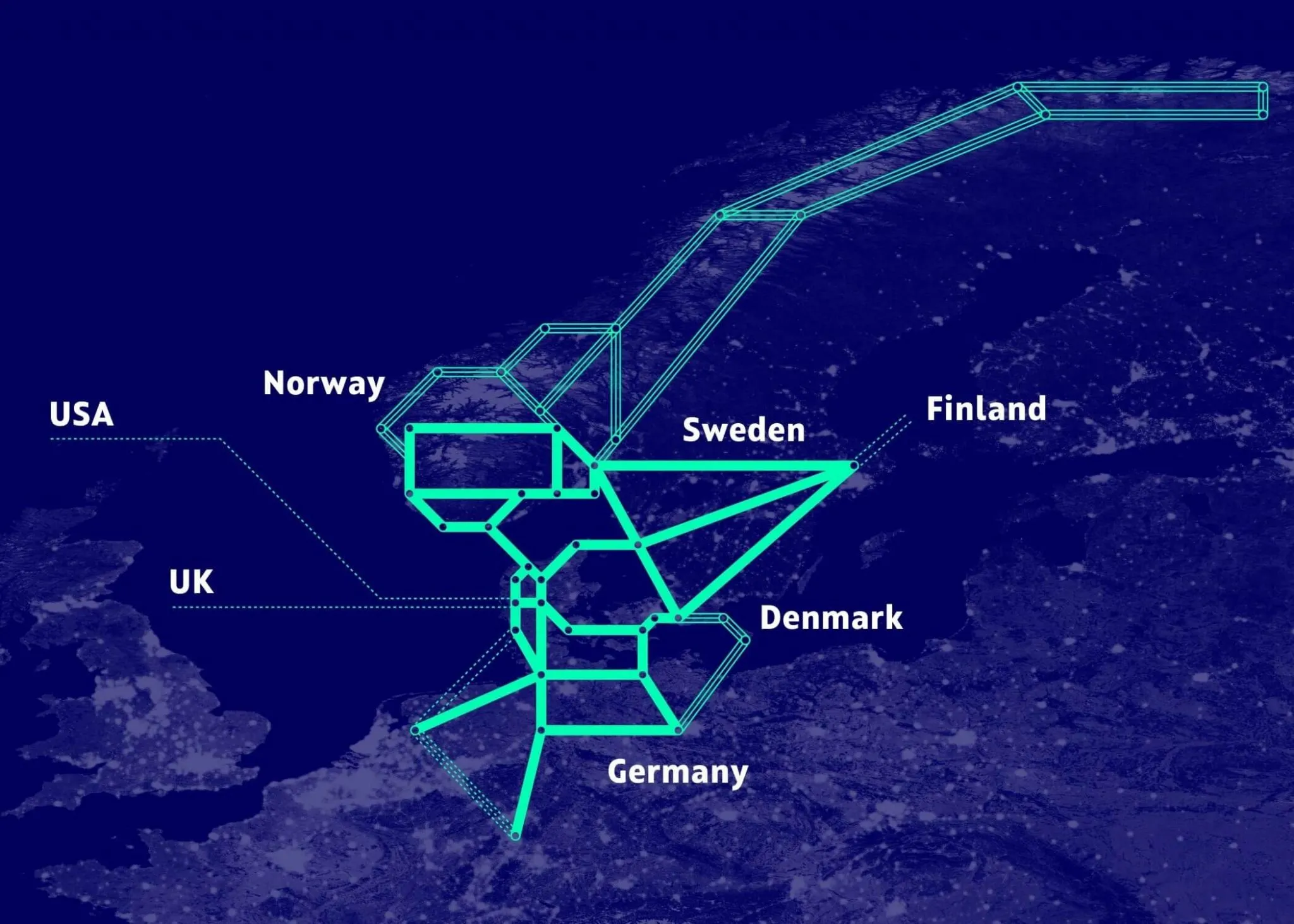 Refinanciación EQT de GlobalConnect Fiber Map