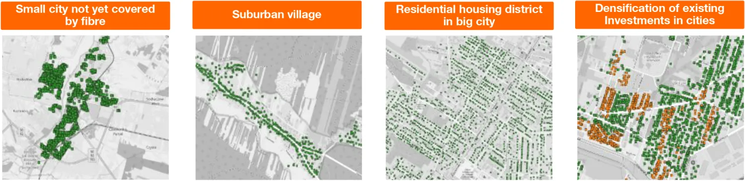 Orange APG Joint Venture FiberCo Ubicaciones Polonia