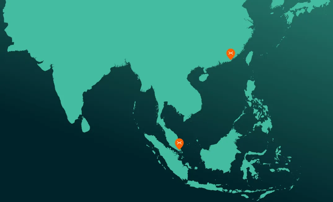 Mapa de red de fibra Xenith IG