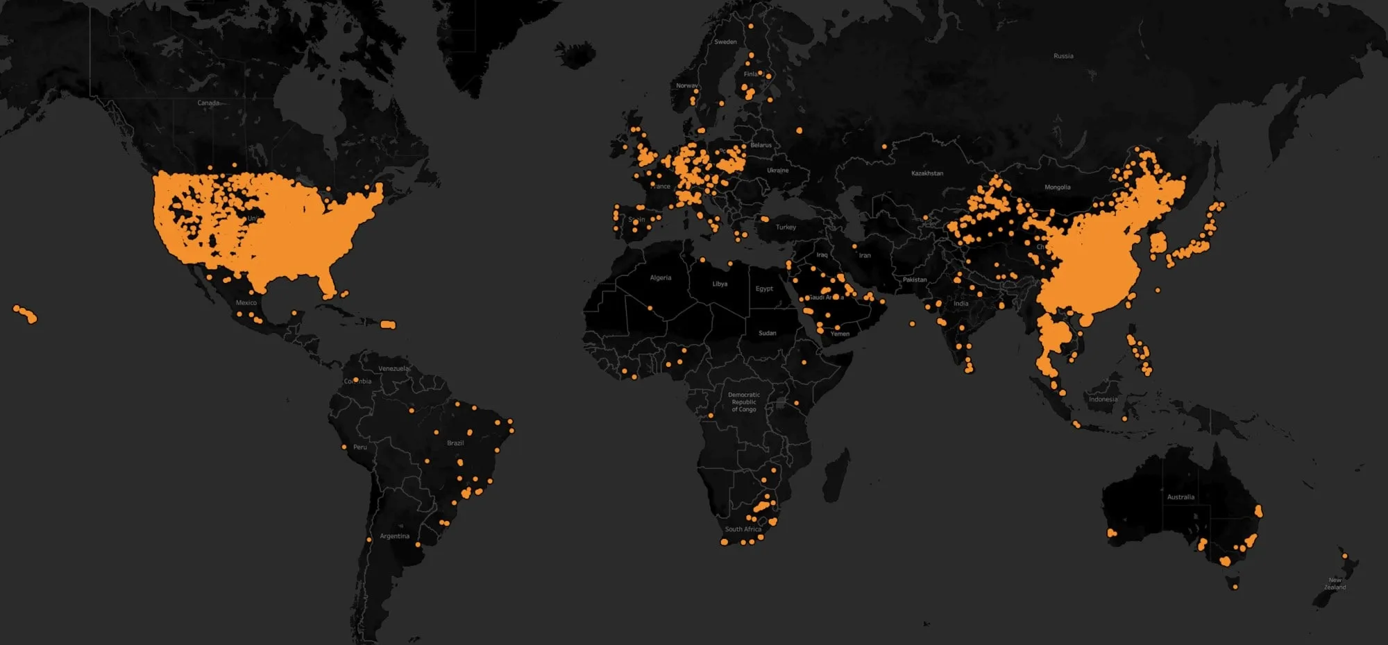5G Standalone SA Map Deployed Launched