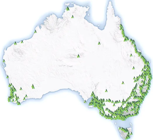 Axicom Australia Tower Network Map
