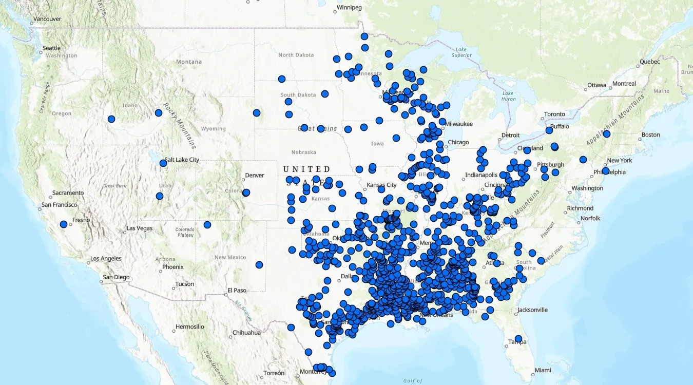 Harmoni Towers Cell Tower Locations Map