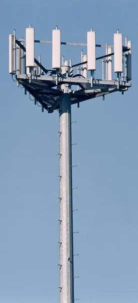 Ejemplo de estructura de torre monopolo