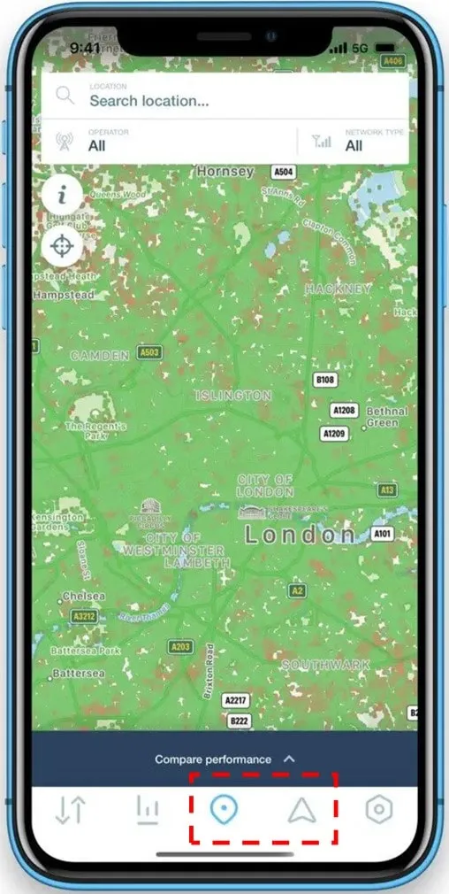 Funciones de OpenSignal en el teléfono