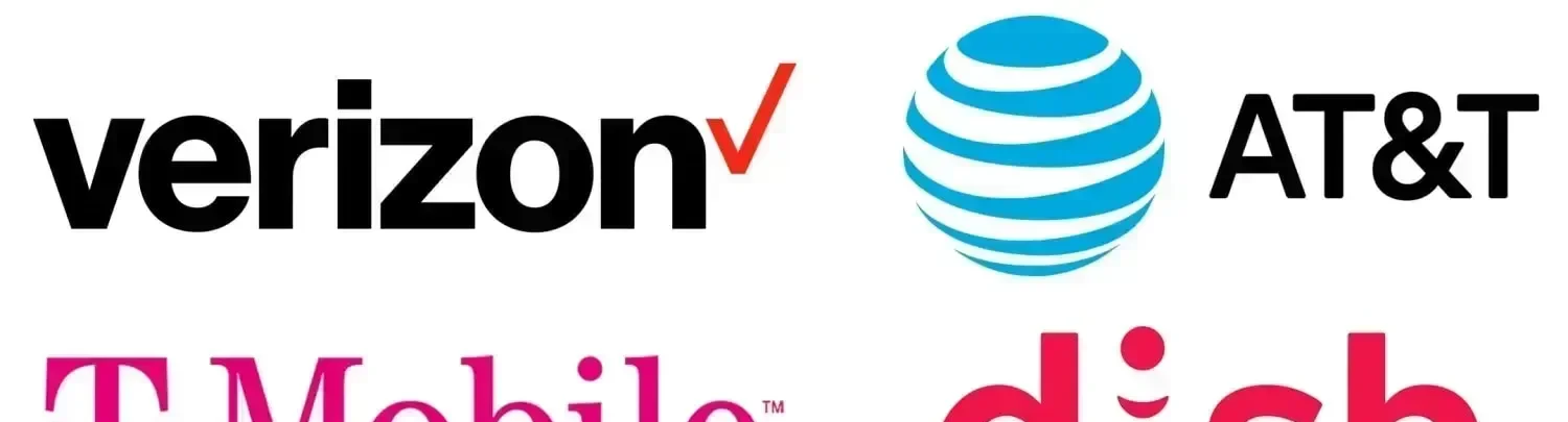 Operadores de servicios inalámbricos en Estados Unidos Verizon AT&T T-Mobile y DISH Network