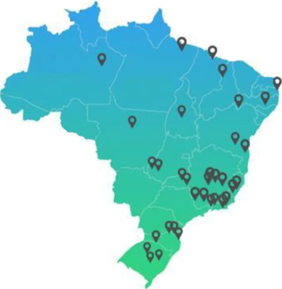 FiBrasil Ciudades Iniciales con Fibra en Brasil